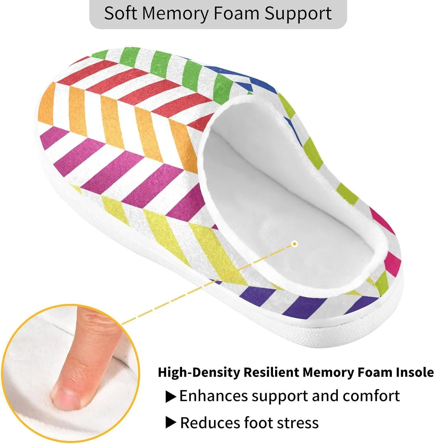 House Slippers for Women Home Shoes for Bedroom Hotel Travel Spa