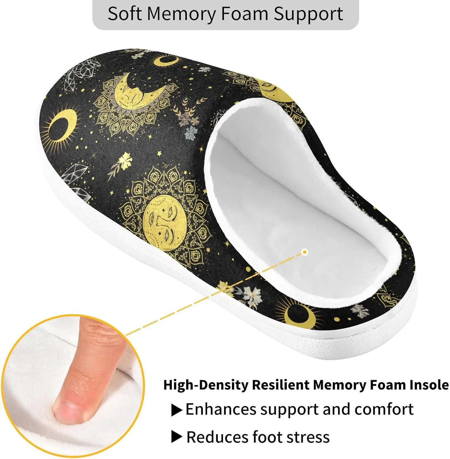 House Slippers for Women Home Shoes for Bedroom Hotel Travel Spa