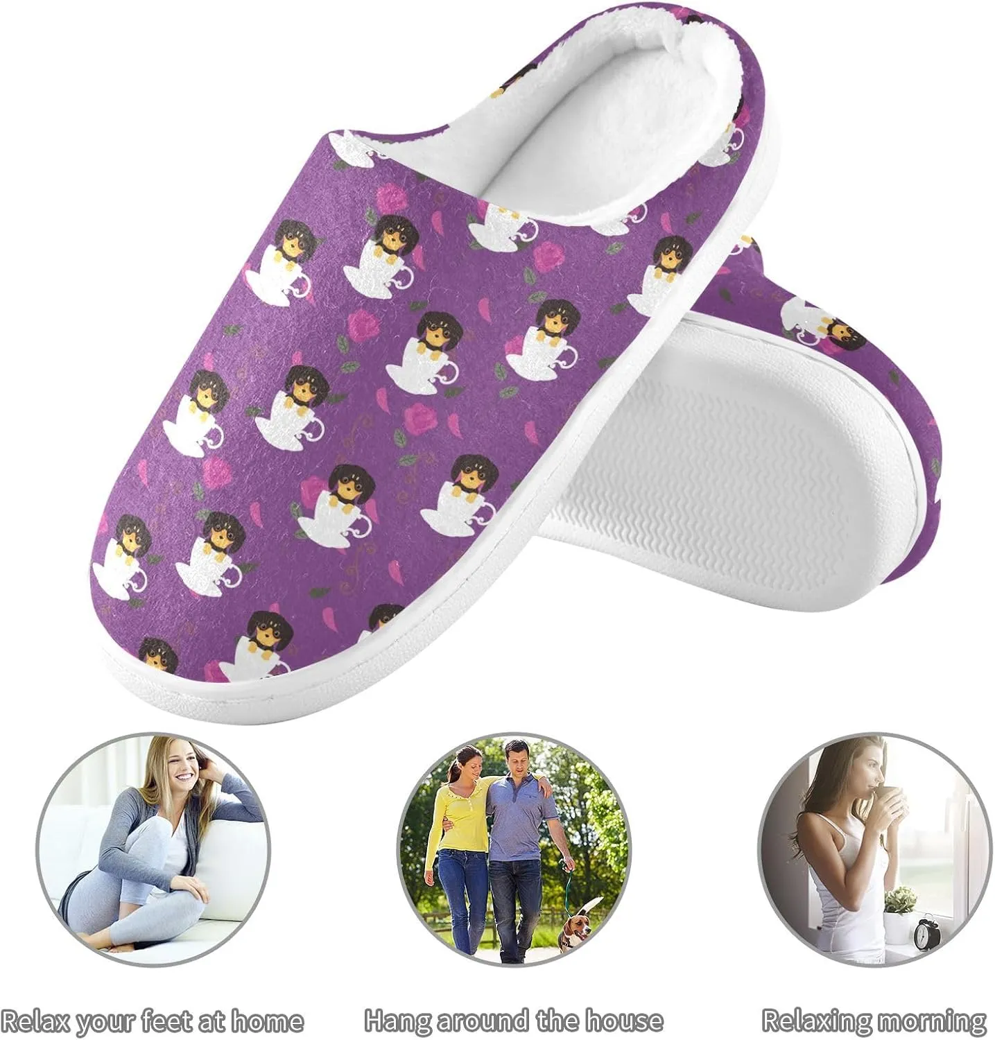 House Slippers for Women Home Shoes for Bedroom Hotel Travel Spa