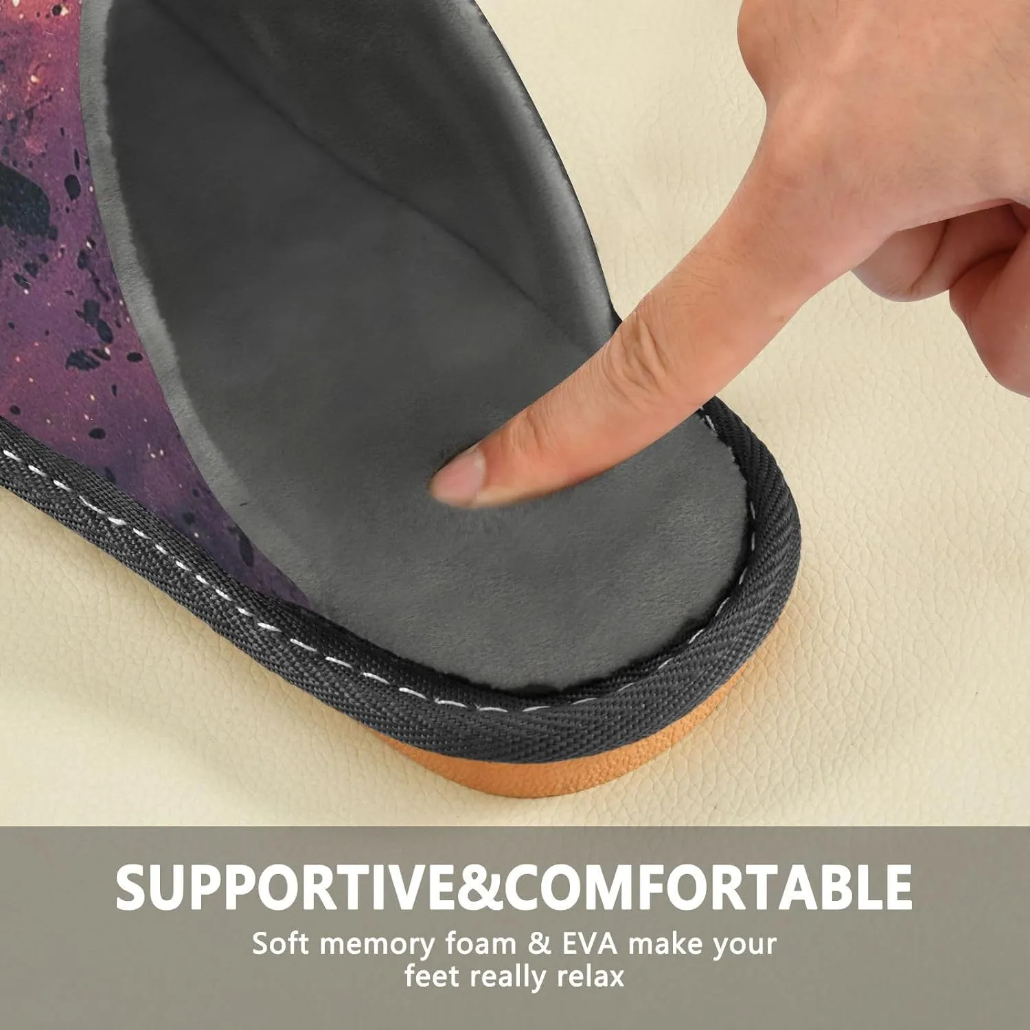 House Slippers for Women Slippers Indoor Home Shoes for Bedroom Hotel Travel Spa