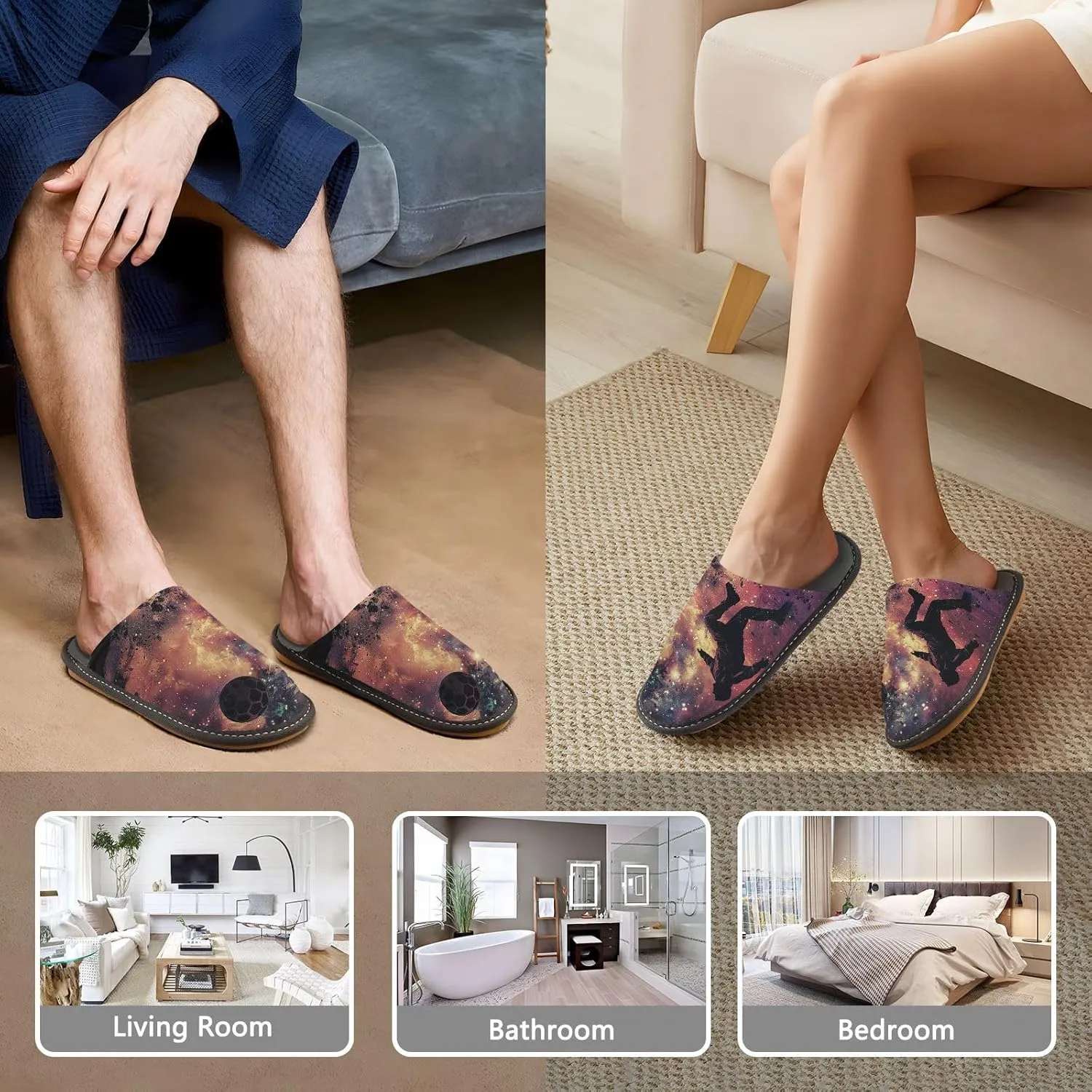 House Slippers for Women Slippers Indoor Home Shoes for Bedroom Hotel Travel Spa