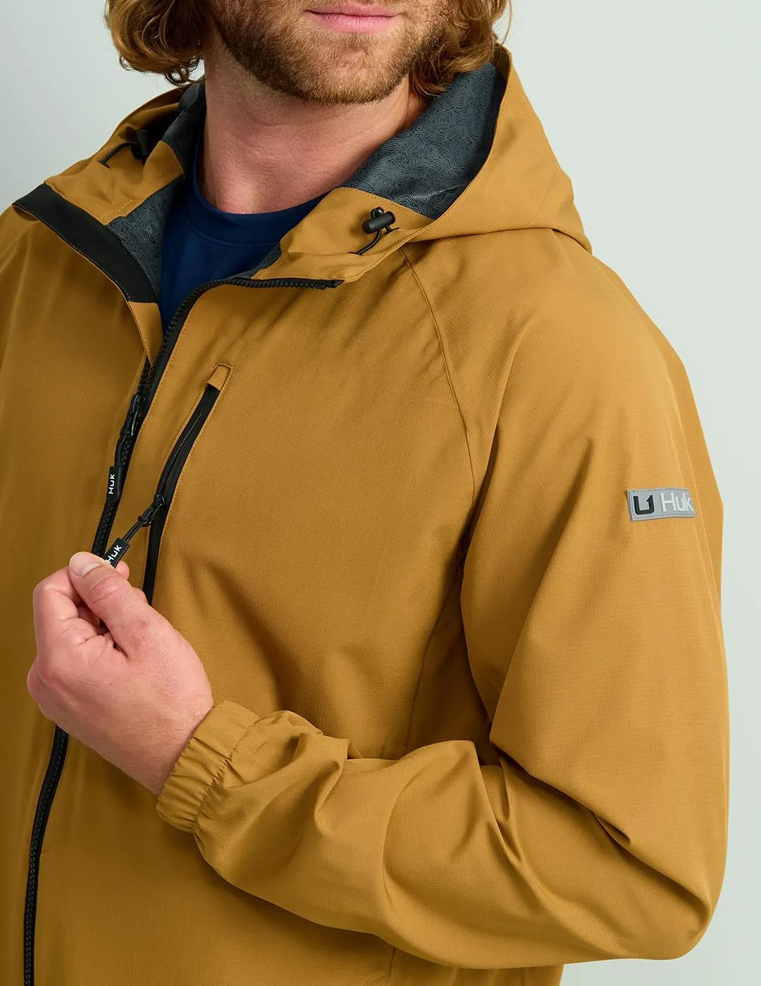 HUK Men's Rover, Waterproof & Wind-Resistant Jacket with Hood