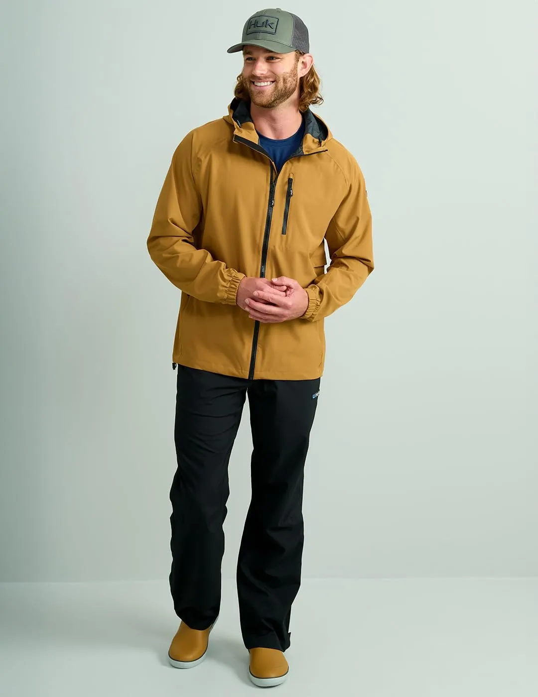 HUK Men's Rover, Waterproof & Wind-Resistant Jacket with Hood