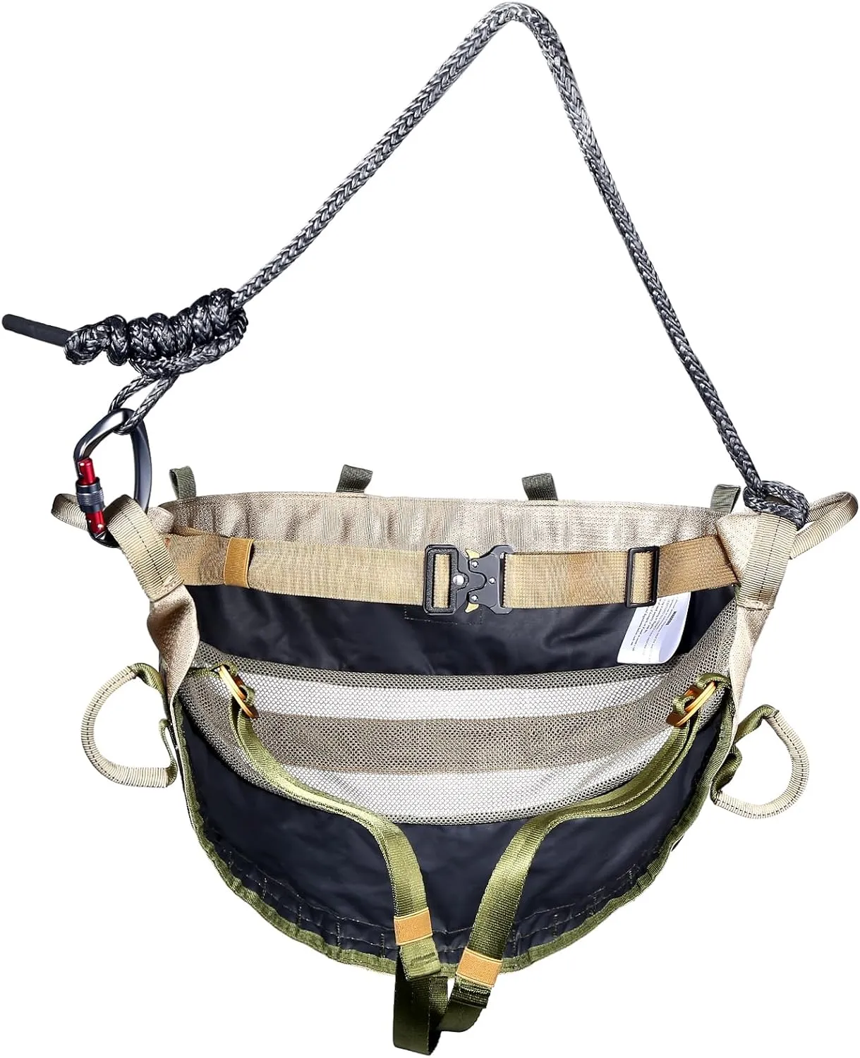 Hunting Saddle, Ultra Comfortable Tree Saddle, Lightweight Treestands Accessories for Hunting, Adjustable Tree Climbing Saddle, Essential Saddle Hunting Gear, Includes Bridge