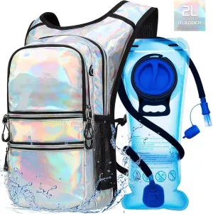 Hydration Backpack Pack, Water Backpack 20L Capacities Included 2L Hydration Bladder, Festival Essential - Rave Hydration Pack Hydropack Hydro for Hiking, Running, Biking, Festival Gear