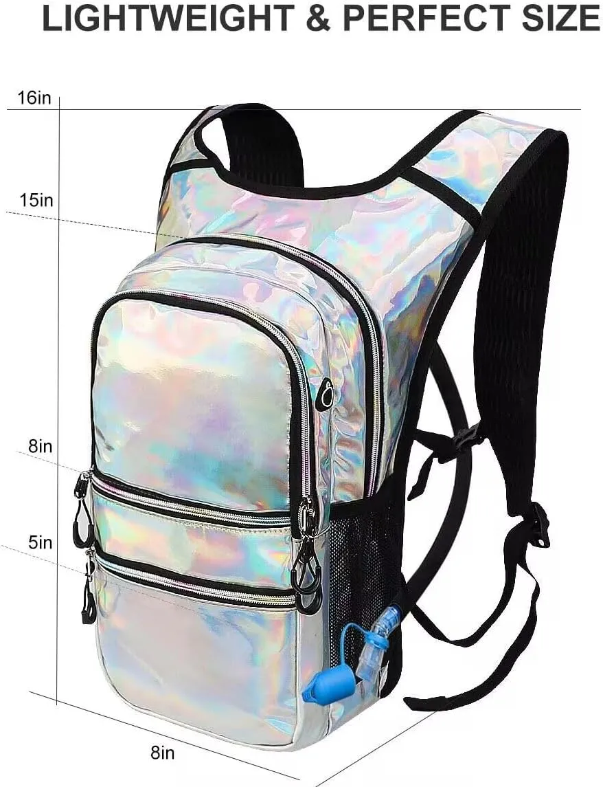 Hydration Backpack Pack, Water Backpack 20L Capacities Included 2L Hydration Bladder, Festival Essential - Rave Hydration Pack Hydropack Hydro for Hiking, Running, Biking, Festival Gear