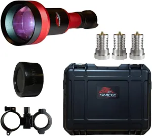 Hyperion 66 Gun Hunters Package with IR 850nm & White, Red & Green LED Light Modules, Waterproof Case and Predator Pro Mount, Long Range Light for Night Time Predator, Hog and Coyote Hunting