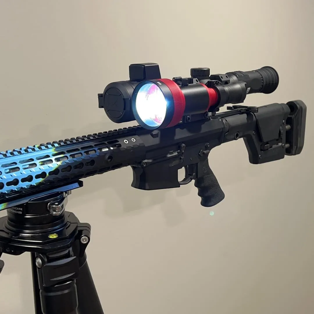 Hyperion 66 Gun Hunters Package with IR 850nm & White, Red & Green LED Light Modules, Waterproof Case and Predator Pro Mount, Long Range Light for Night Time Predator, Hog and Coyote Hunting