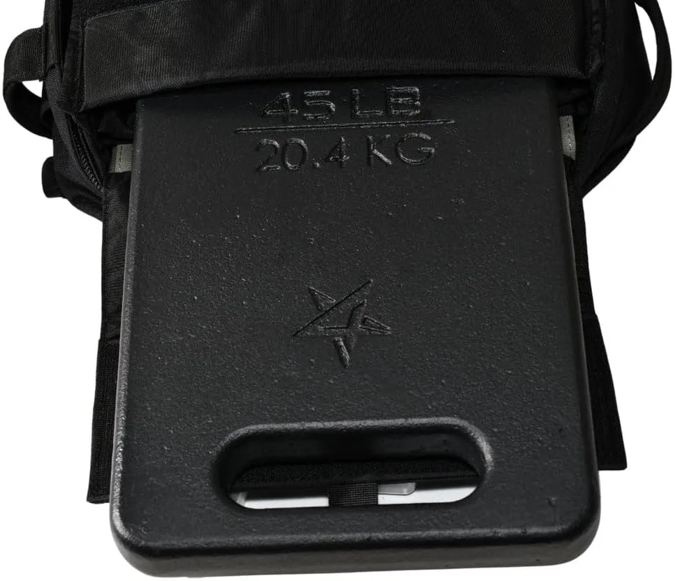 HYPERWEAR Hyper Ruck, 20L Rucking Backpack with 3 Rucking Weight Plate/Laptop Sleeves