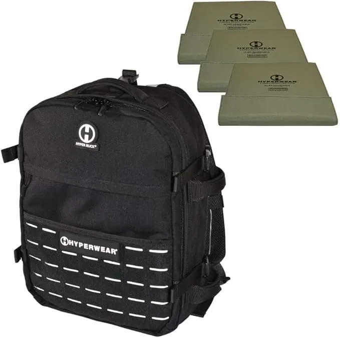 HYPERWEAR Hyper Ruck: Rucking Backpack - 3 Plates/Laptop (20L)