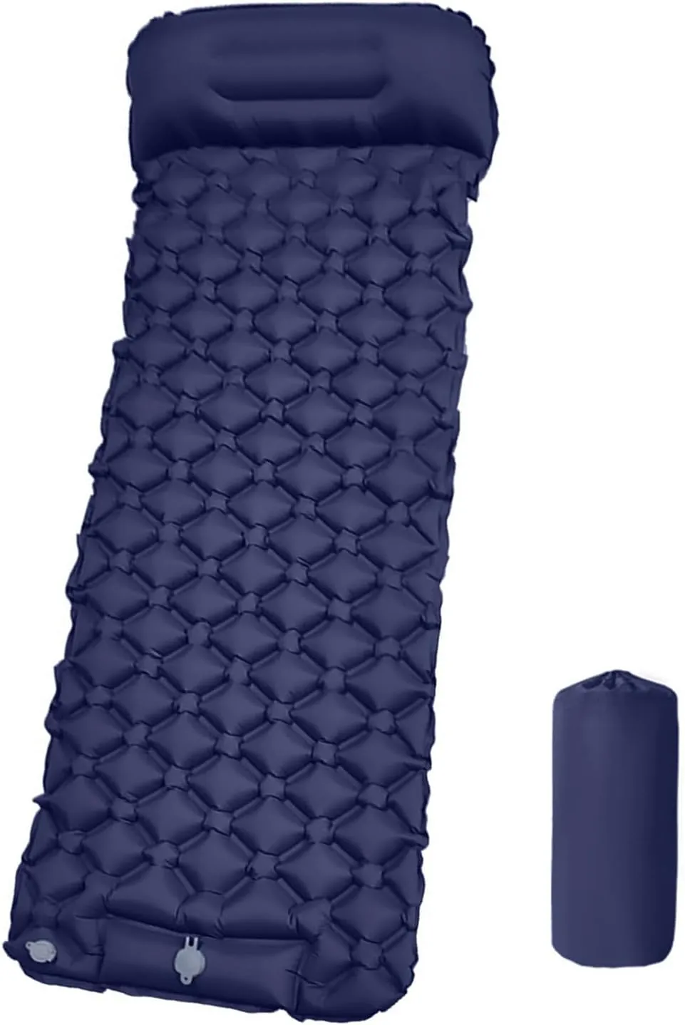 Inflatable Sleeping Pad with Pillow Backpacking Camping Air Mattress Outdoor Camping Sleeping Mat Folding Sleeping Pad