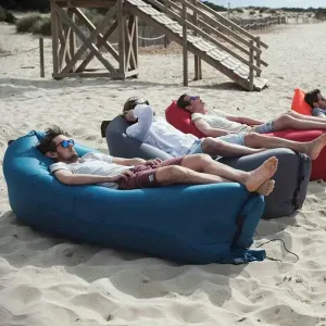 Inflatable Sofa: Versatile, Foldable, Soft & Fast Inflation for Camping & Lounging! Christmas, Halloween, Thanksgiving Gift
