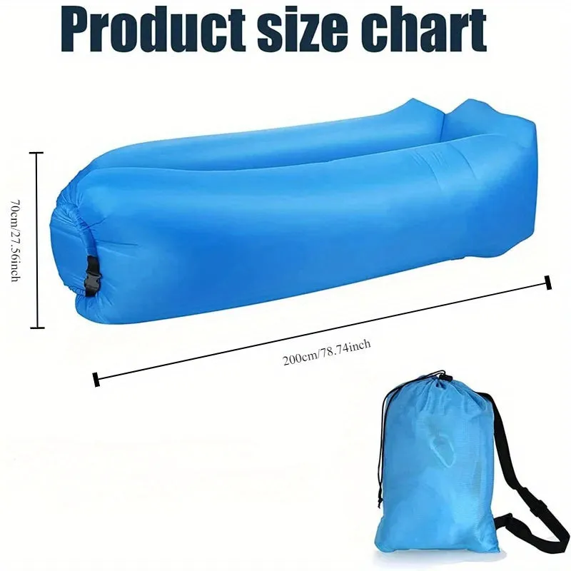 Inflatable Sofa: Versatile, Foldable, Soft & Fast Inflation for Camping & Lounging! Christmas, Halloween, Thanksgiving Gift