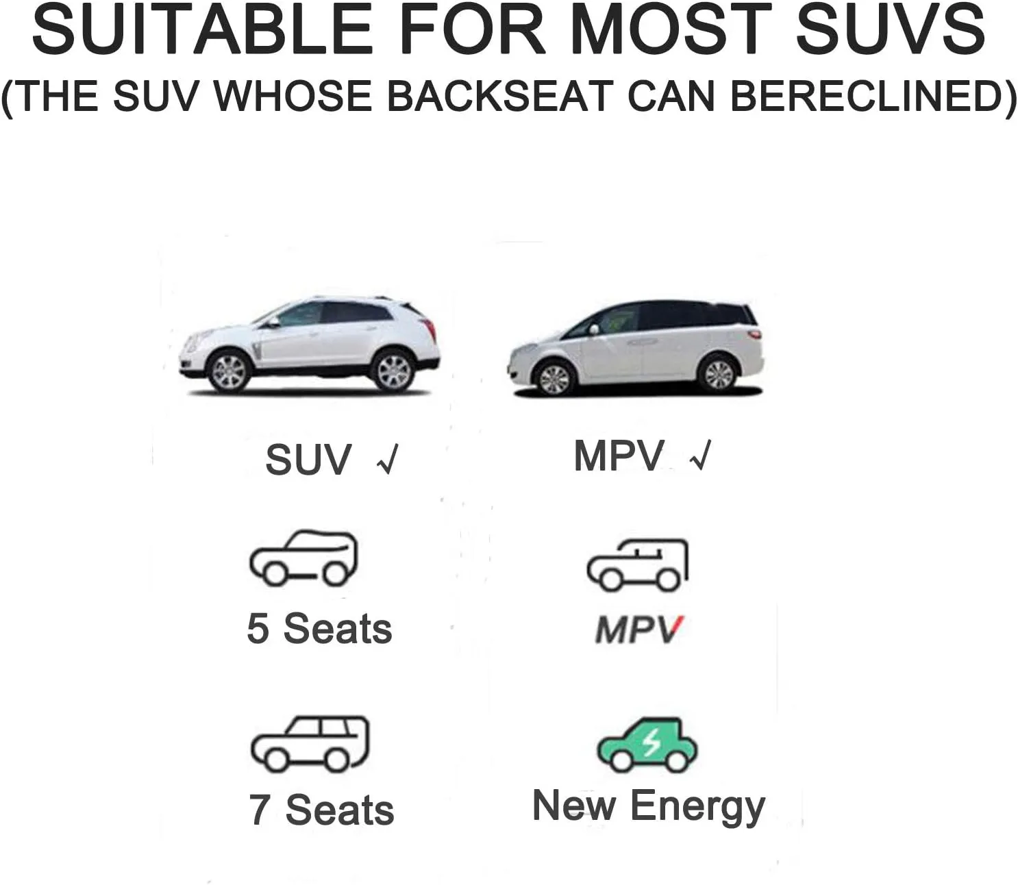 Inflatable SUV Air Mattress Thickened Car Travel Camping Air Mattress Blow Up Bed,Truck Mattress,Portable Car Sleeping Bed for Universal SUV