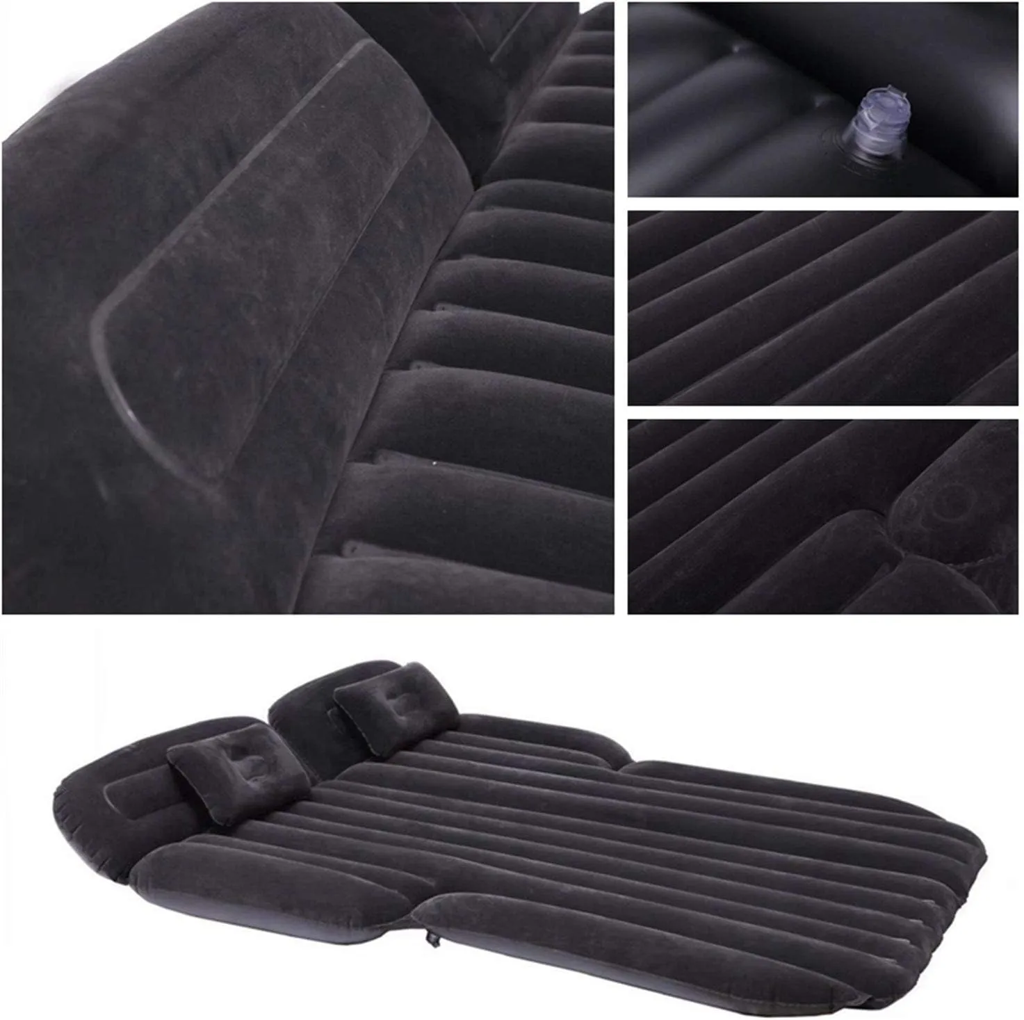 Inflatable SUV Air Mattress Thickened Car Travel Camping Air Mattress Blow Up Bed,Truck Mattress,Portable Car Sleeping Bed for Universal SUV