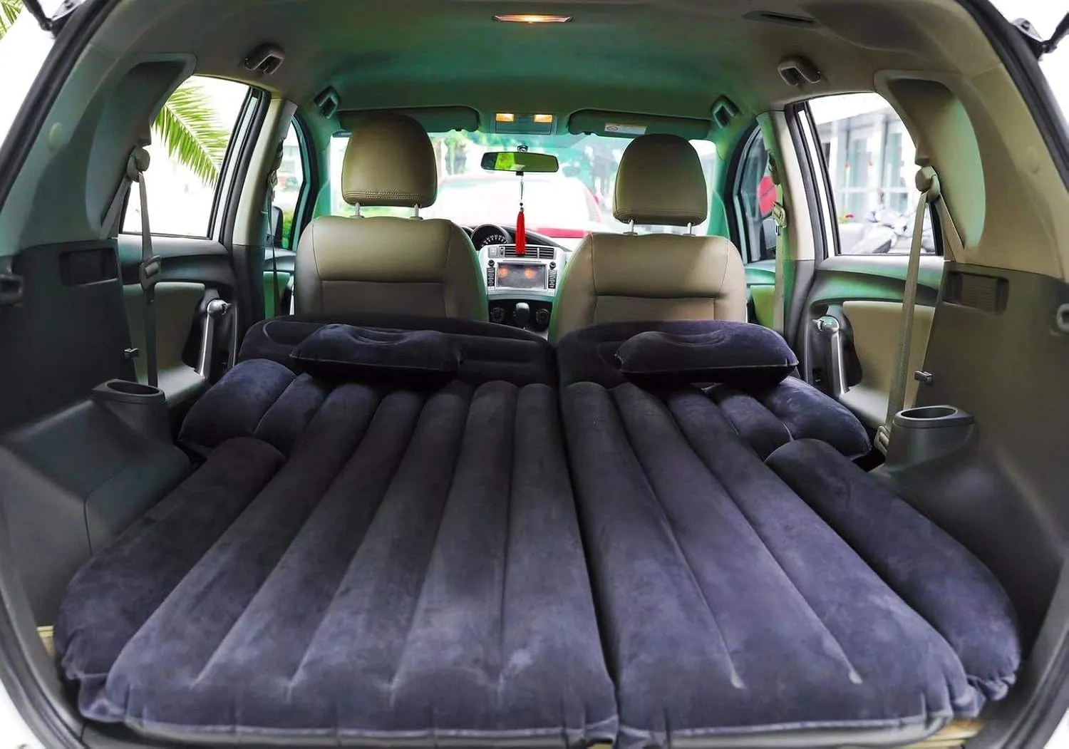 Inflatable SUV Air Mattress Thickened Car Travel Camping Air Mattress Blow Up Bed,Truck Mattress,Portable Car Sleeping Bed for Universal SUV