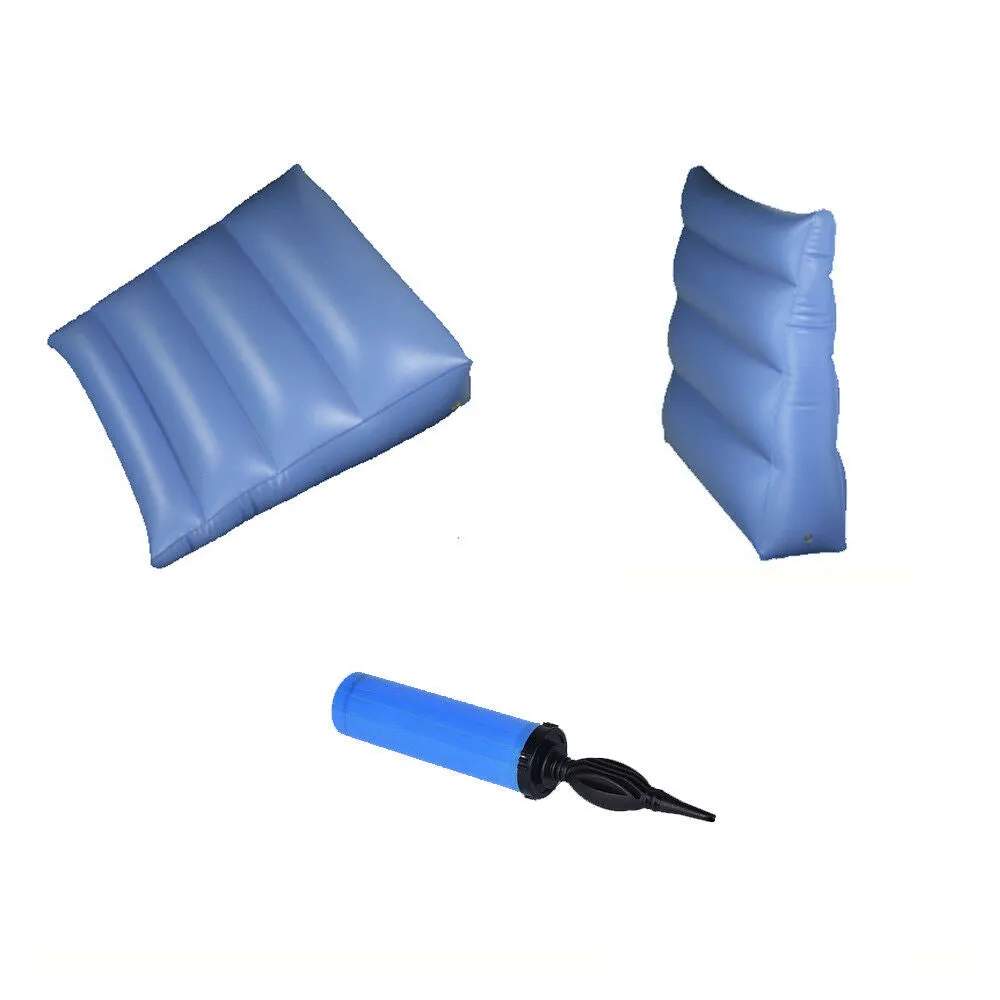 Inflatable Wedge Air Elevation Pillow Acid Reflux Body Position Wedge Travel 7in