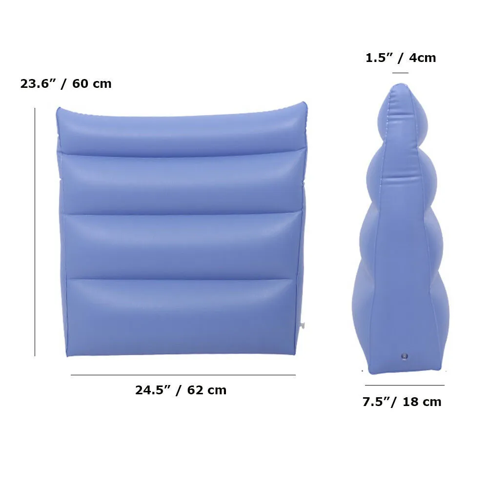 Inflatable Wedge Air Elevation Pillow Acid Reflux Body Position Wedge Travel 7in