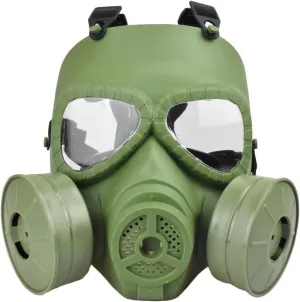 Jadedragon Tactical Paintball mask Full Face Eye Protection Skull Skeleton Mask with Double Exhaust Fan for Cosplay Protection Zombie Soldiers Halloween