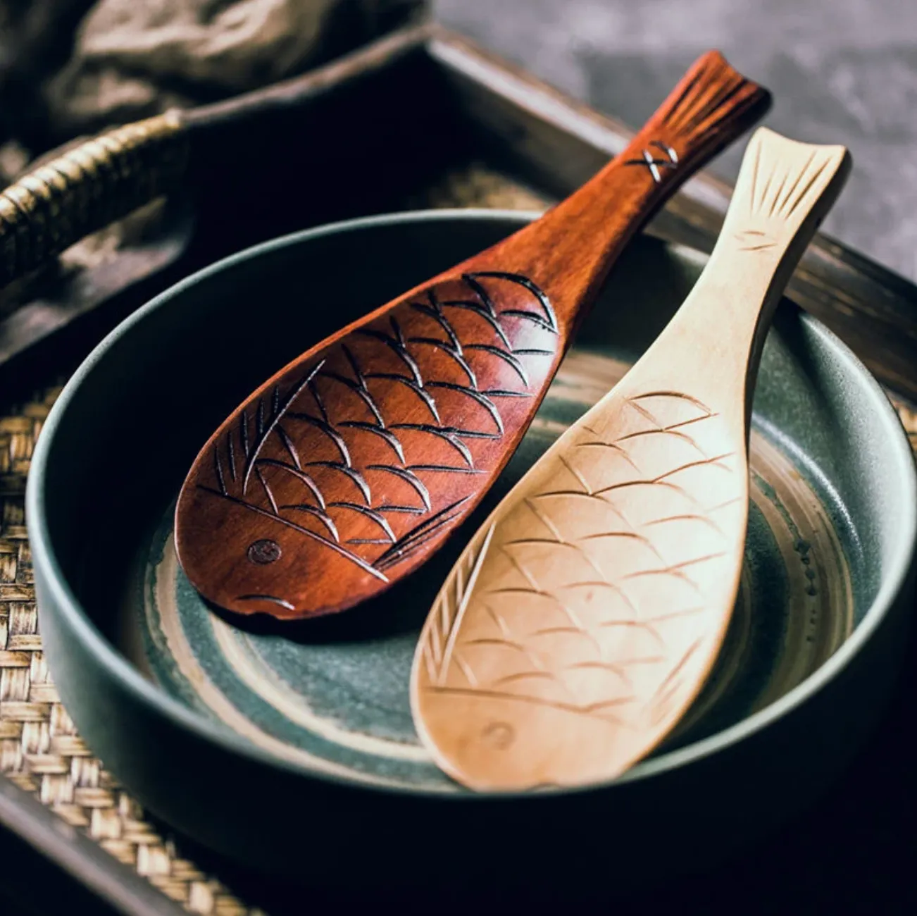 Japanese Fish Shape Rice Spoon: Light