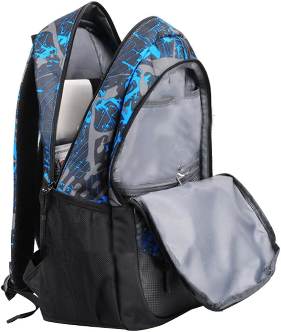 JiaYou Teenage Boy Girl Unisex 20L Multifunctional School Bag Backpack Set with Florescent Mark
