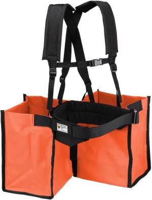 Jim-Gem Professional Model Tree Planting Bag with Split Bag | Fully Adjustable & Padded Shoulder Harness | 44” Waist Belt | Two Compartments, 9” x 9-1/2” x 15” Deep.