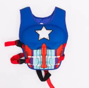 JKSPORTS Kids Swimming Vest Life Jacket Learn-to-Swim Buoyancy Aid Vest Children Float Vest Kids Swimming Training Jacket Learn to Swim for Boys Girls Begin to Swim 3D Cartoon Swim Vest