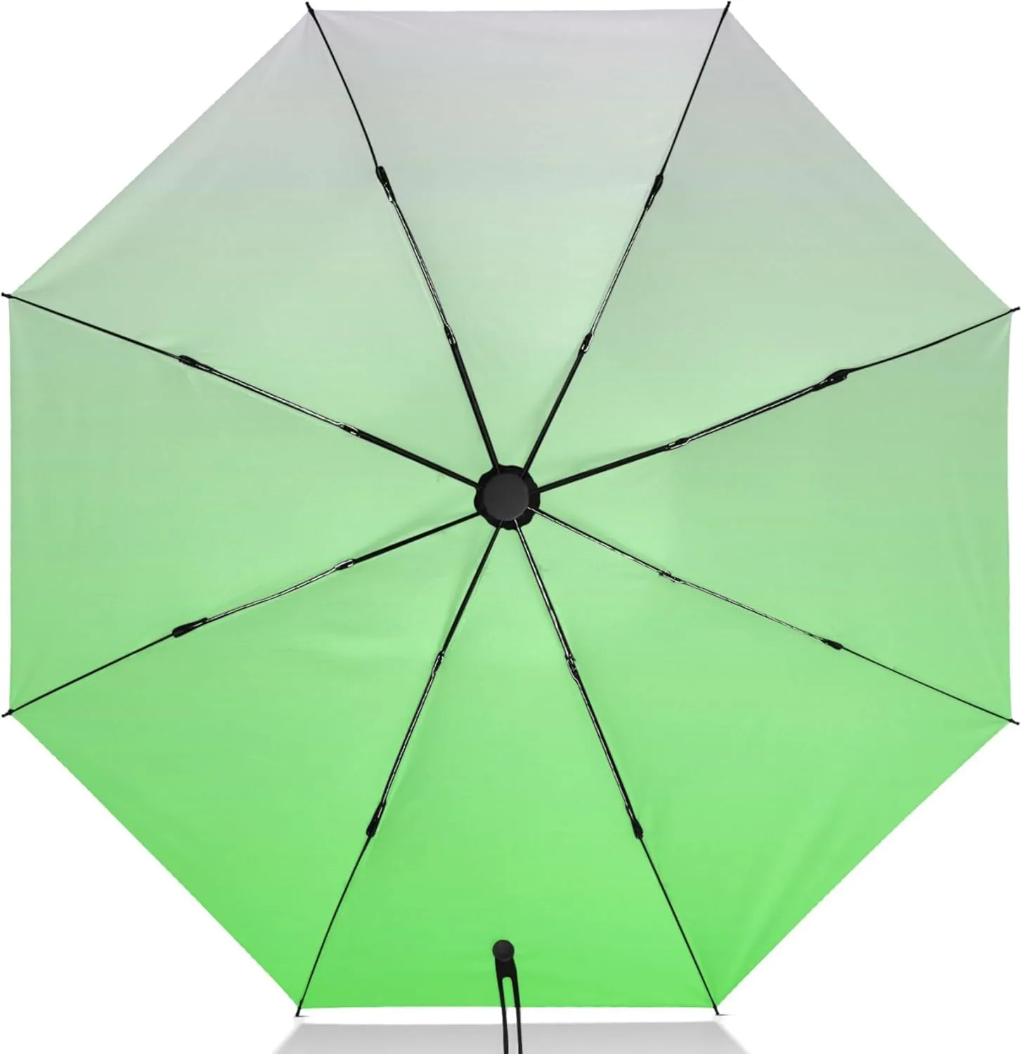 Joisal Violet Slate Blue Gradient Travel Umbrella Windproof Travel Black Uv Protection Umbrella Portable Umbrella Automatic Open and Close for Rain and Sun