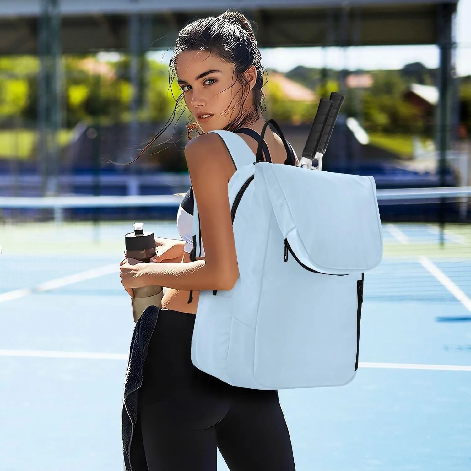 Joko Ivery Tennis Bag Backpack Tennis Racket Bag Pickleball Bag Backpack Tennis Bags Fits Badminton Paddles Squash Racquet