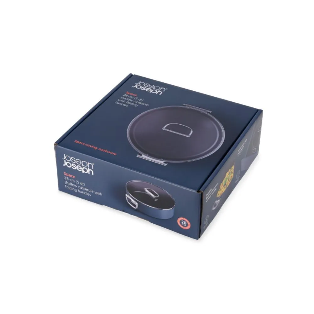 Joseph Joseph Space Non-Stick Shallow Casserole & Lid - 28cm