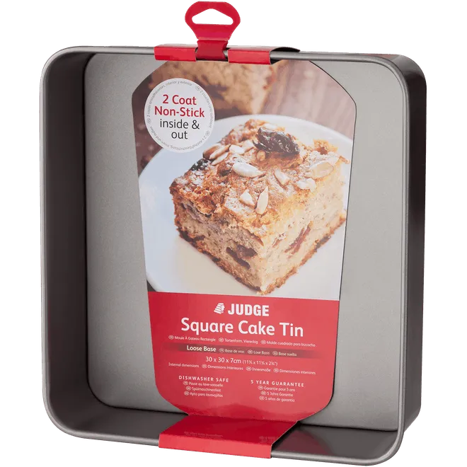 Judge Bakeware Square Cake Tin