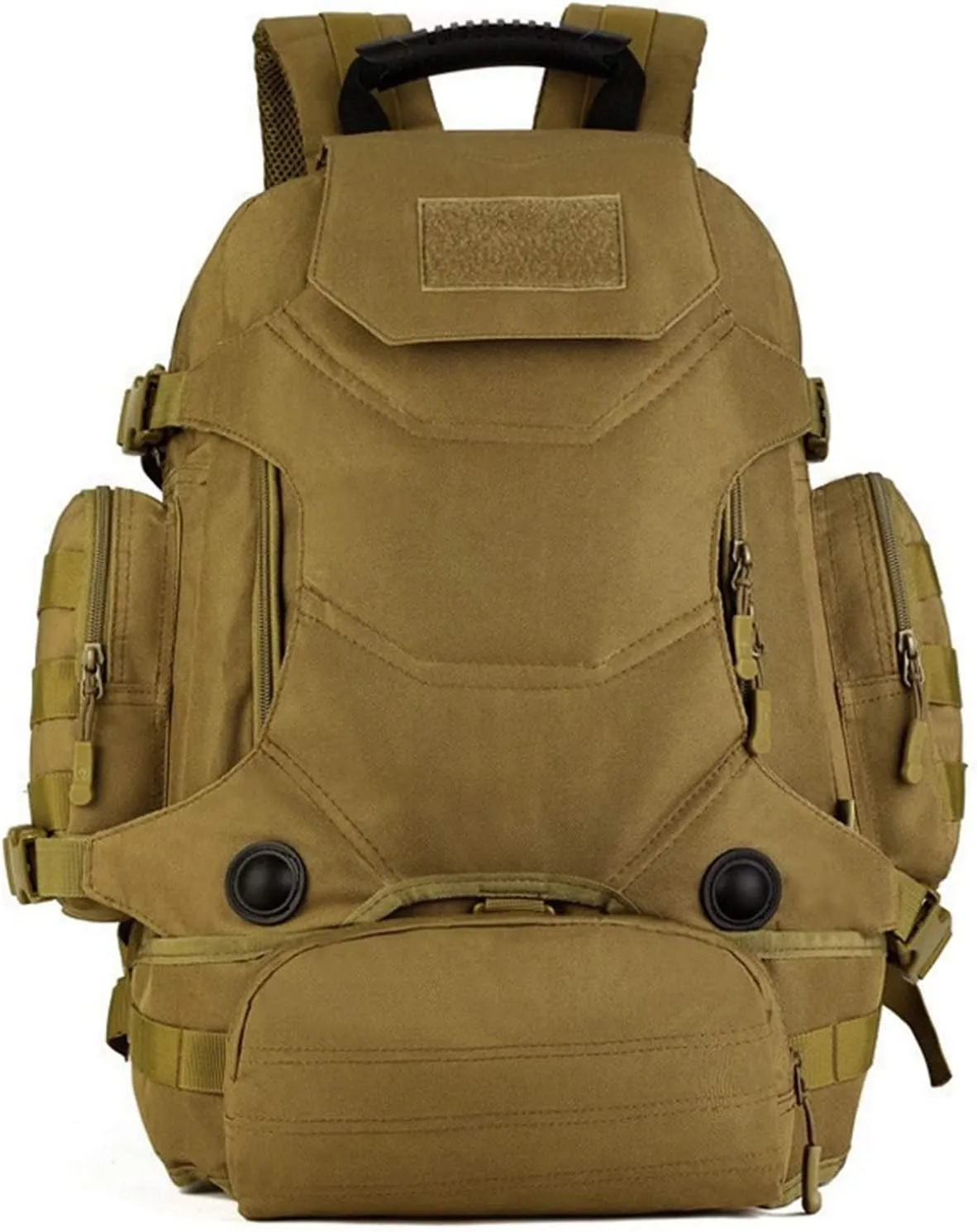 Jungle Leopard 40L Travel Rucksack Tsctical Backpack Army Molle Outdoor Sport Bag Men Camping Hiking Military (Color : S427-40L-BK)