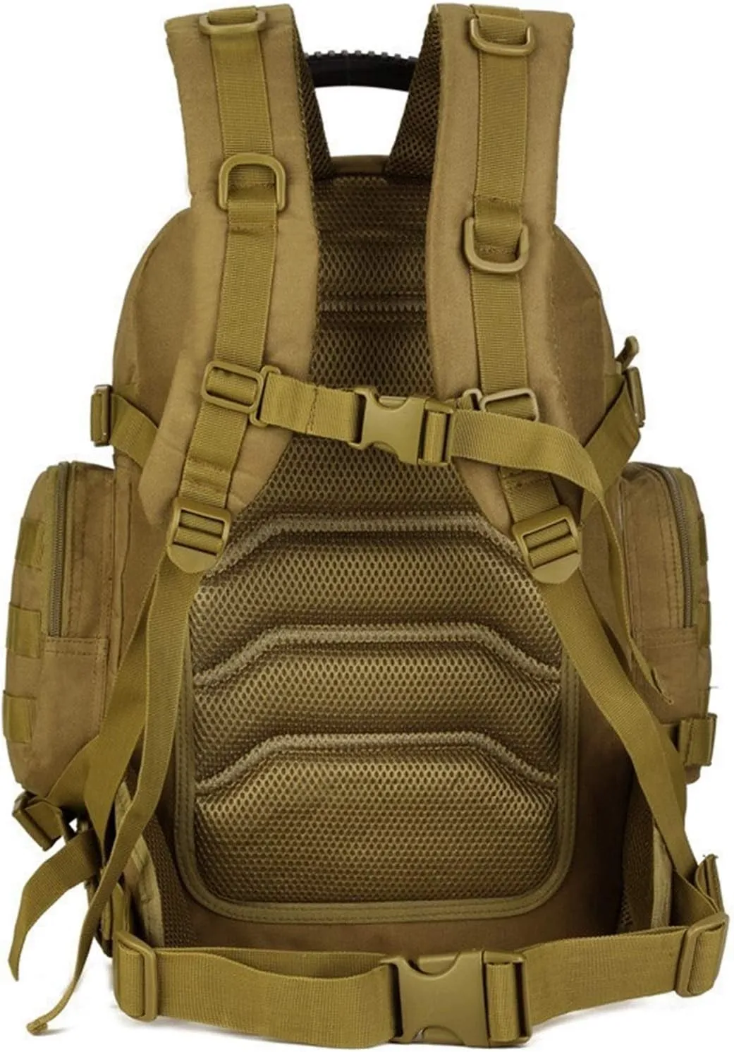 Jungle Leopard 40L Travel Rucksack Tsctical Backpack Army Molle Outdoor Sport Bag Men Camping Hiking Military (Color : S427-40L-BK)