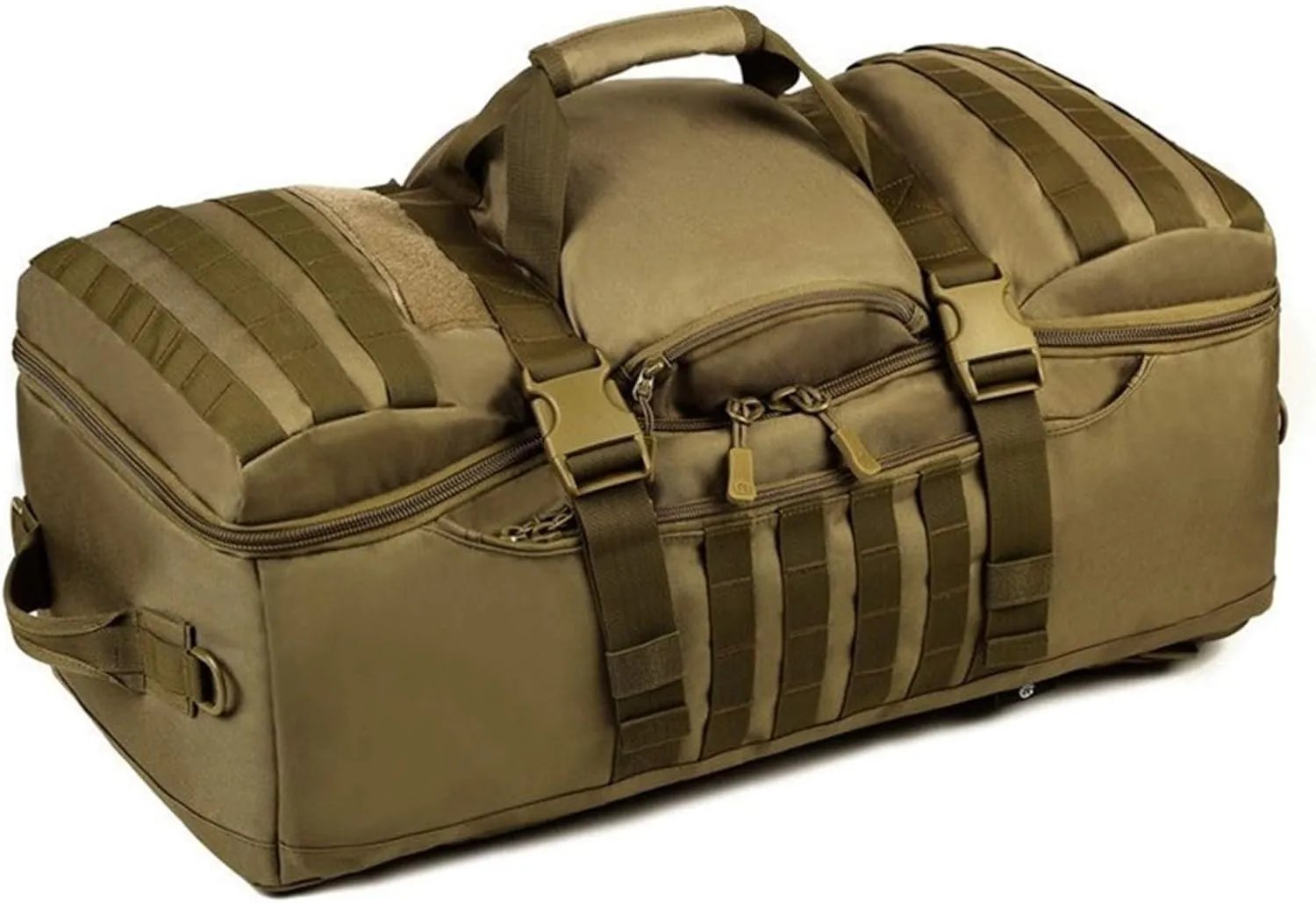 Jungle Leopard 60L Military Tactical Molle Backpack Large Capacity for Men Women Travel Hiking Backpacks Rucksack(S433-60-T)