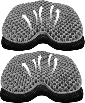 Kayak Seat Cushion, Thicken Anti Slip Waterproof Gel Kayak Seat, Portable Canoe Rowing Rubber Dinghy Pad for Stadium Sit in Kayak Inflatable Fishing Kayak Canoe Kayak Accessories