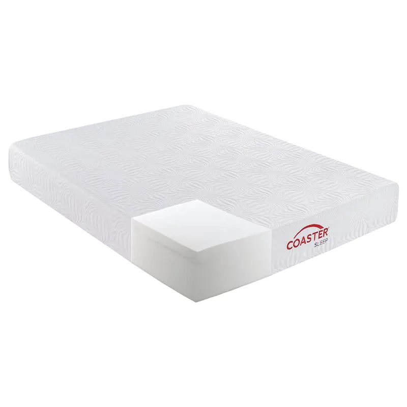 Keegan 8" Queen Memory Foam Mattress White - 350063Q