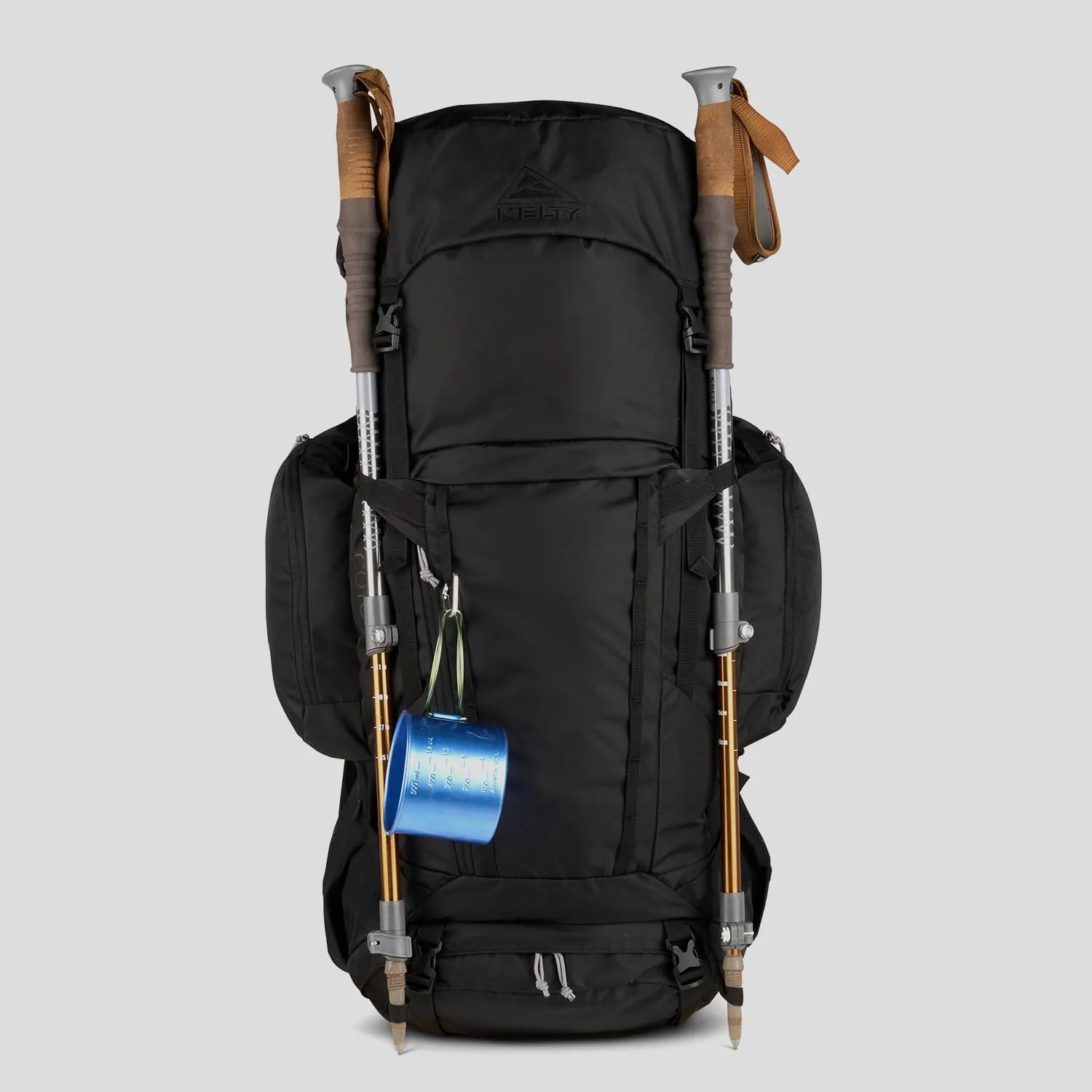 Kelty Coyote 60-105 Liter Internal Frame Backpack - Hiking, Backpacking, Travel, Hydration Compatible, Adjustable Torso (85L / Black)