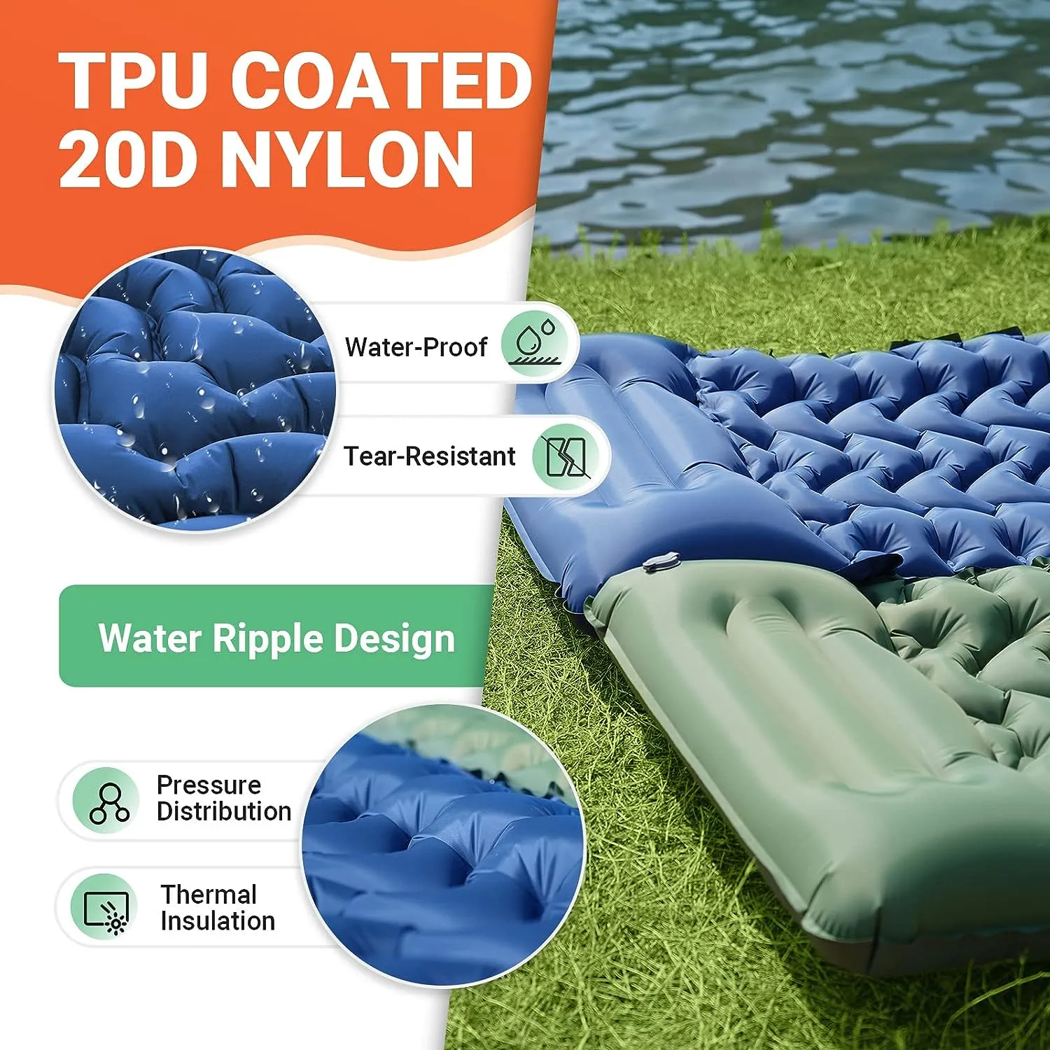 KingCamp DELUXE 10 Single Air Pad Inflatable Mattress