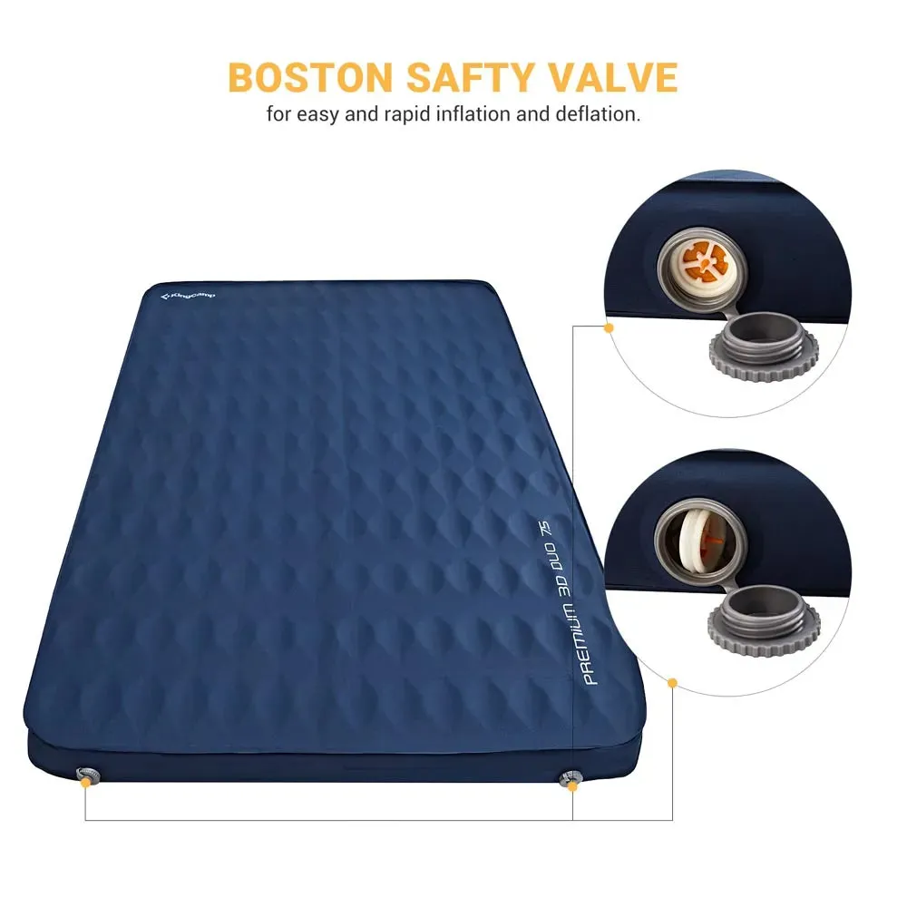KingCamp Roll Up Camping Foam Pad 7.5 Double Self-inflateble Pad