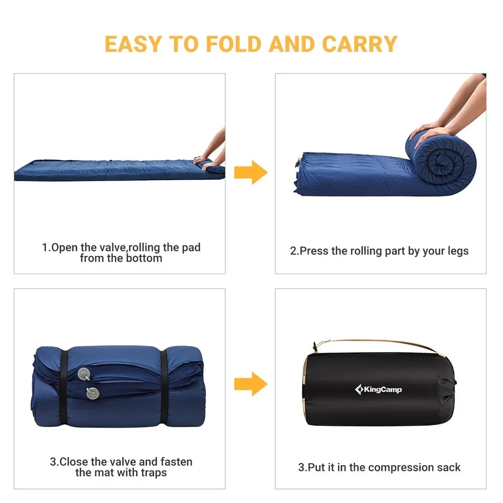KingCamp Roll Up Camping Foam Pad 7.5 Double Self-inflateble Pad