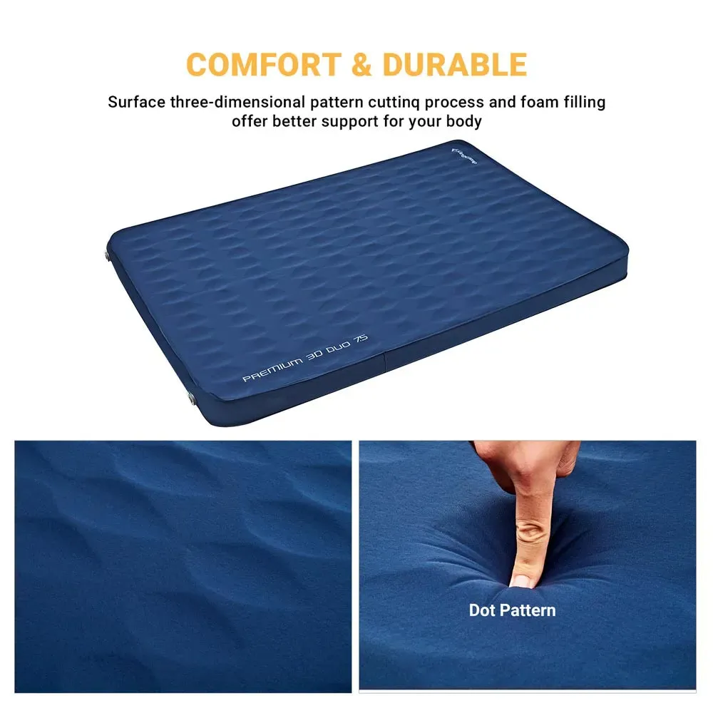 KingCamp Roll Up Camping Foam Pad 7.5 Double Self-inflateble Pad