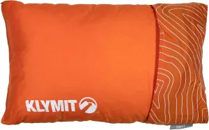 Klymit Drift Camping Pillow, Shredded Memory Foam Travel Pillow with Reversible Cover for Outdoor Use, Orange, Large