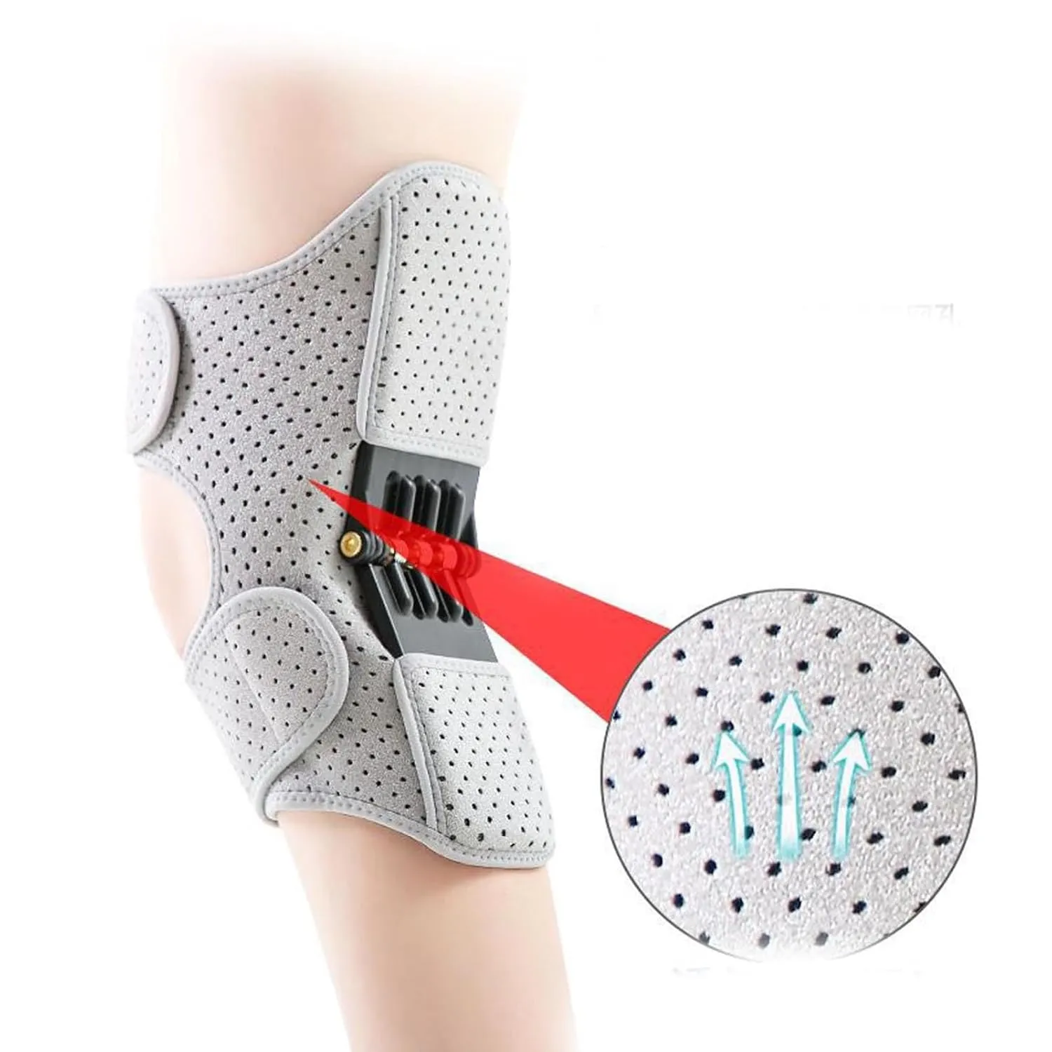 Knee Assistive Device, Knee Booster, Helps Support and Walk Easily, for Climbing and Squatting (2Pcs White)