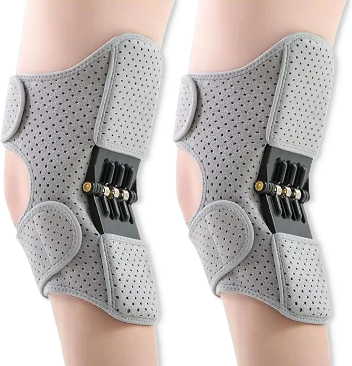 Knee Assistive Device, Knee Booster, Knee Booster Brace Joint Support Spring Stabilizer, for Climbing and Squatting