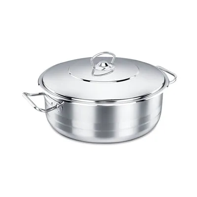 Korkmaz Stainless Steel Dutch Oven With Lid 6L 1pc