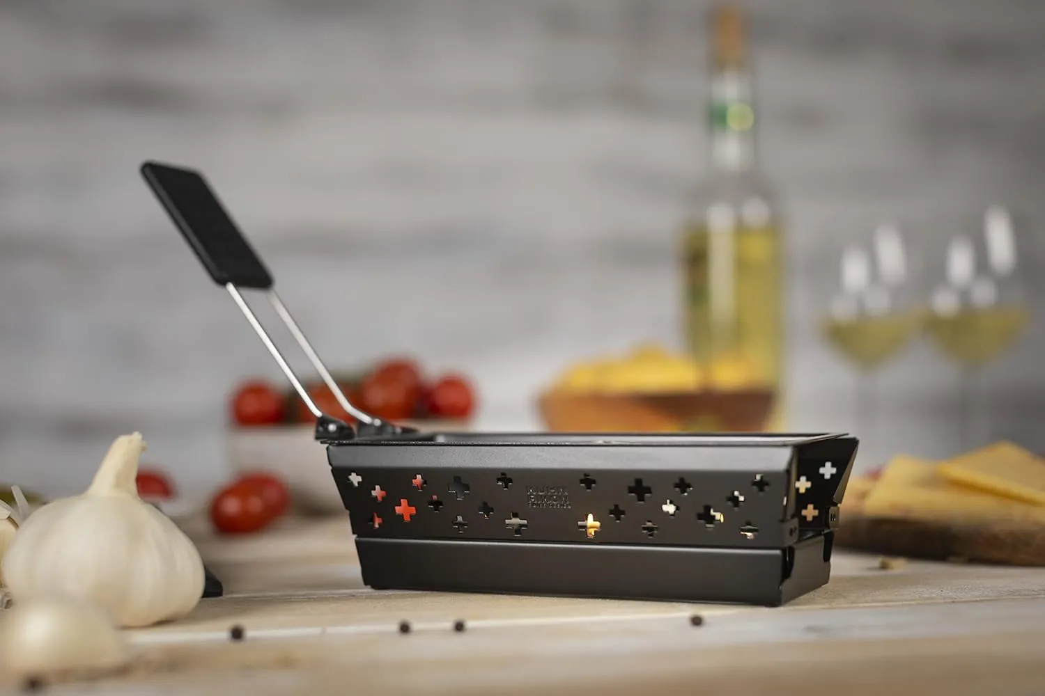 KUHN RIKON 32170 Mini Raclette Set, Black, Steel