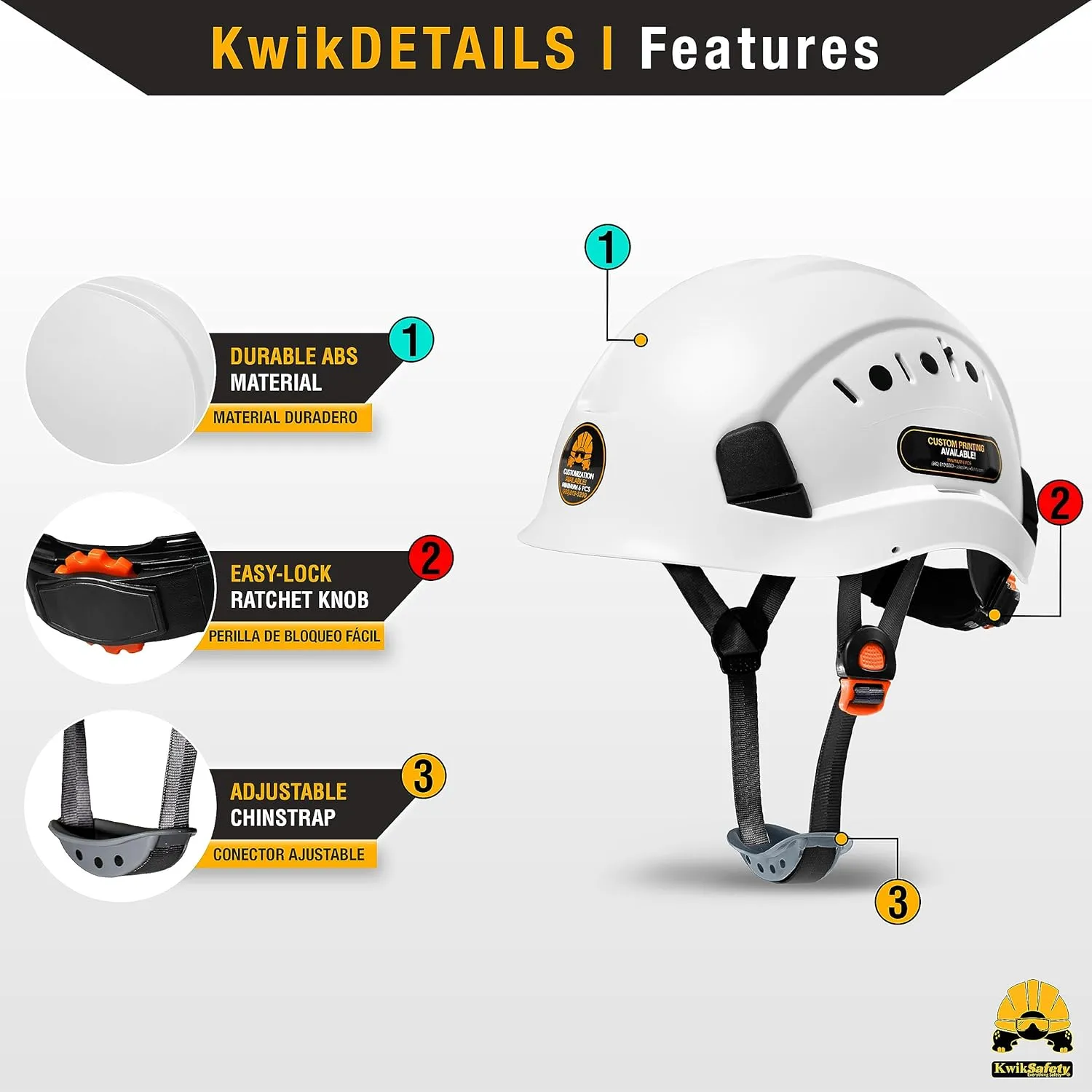 KwikSafety - Charlotte, NC - Hard Hats [Full Brim, Cap Style, Climbing Style] Type 1, Class C ANSI OSHA