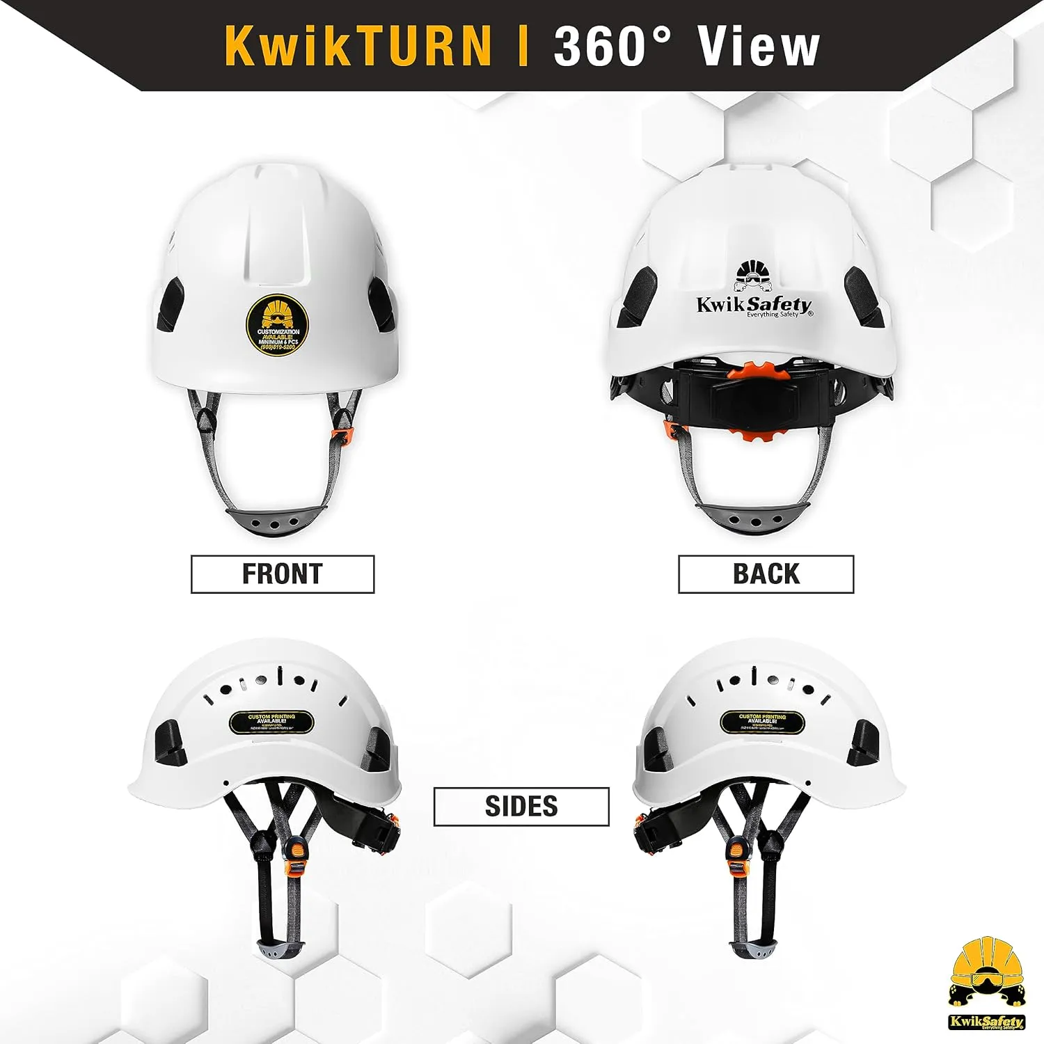 KwikSafety - Charlotte, NC - Hard Hats [Full Brim, Cap Style, Climbing Style] Type 1, Class C ANSI OSHA