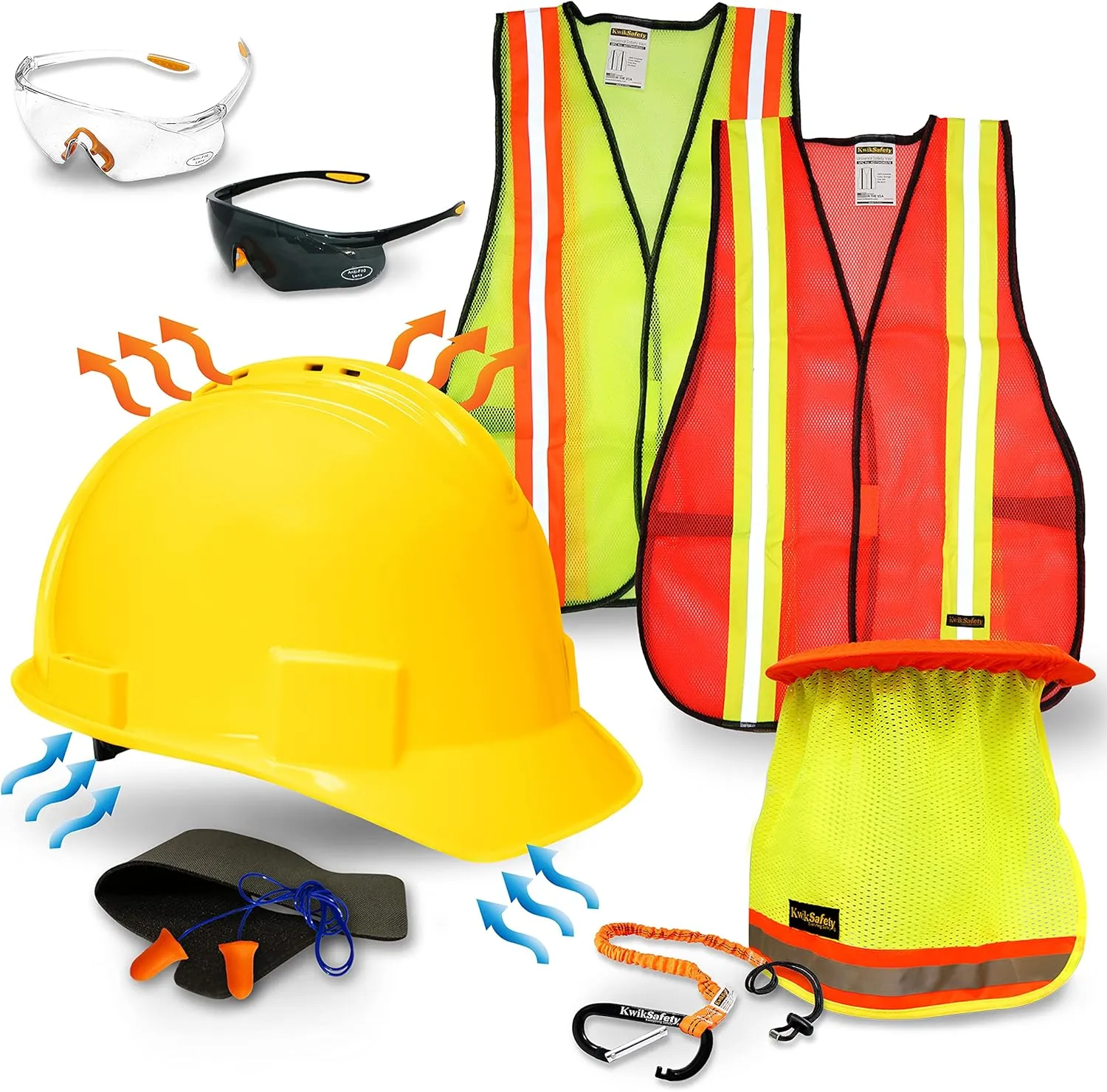 KwikSafety - Charlotte, NC - Hard Hats [Full Brim, Cap Style, Climbing Style] Type 1, Class C ANSI OSHA