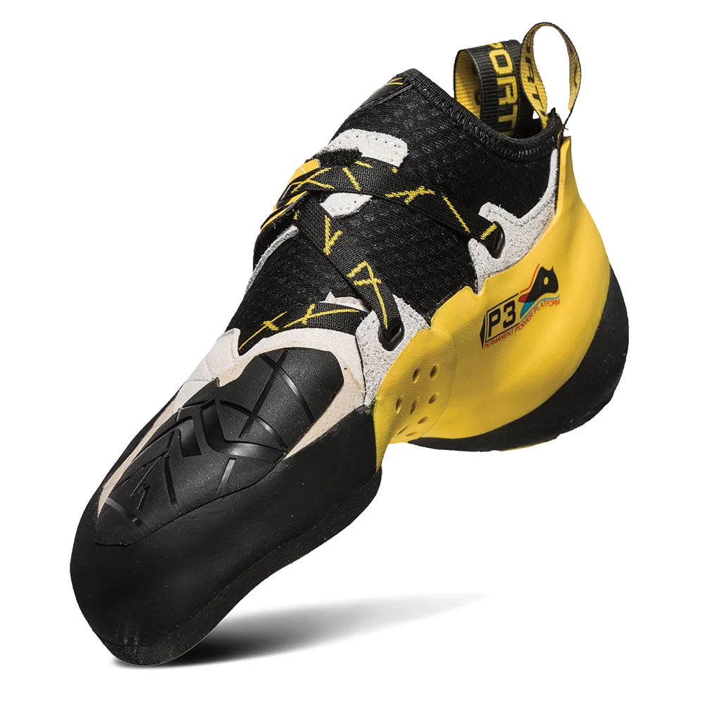 La Sportiva Solution Mens Climbing Shoe White/Yellow